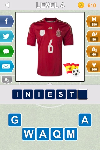 Big Jersey Quiz - Soccer World 2014 - Who is the player? screenshot 4