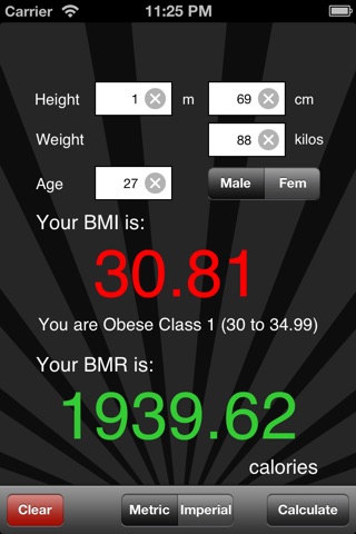 BMI & BMR Calculator Free screenshot 3