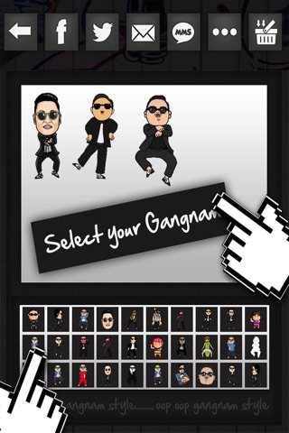 Emoji Gangnam : Animated 3D Gangnam Emoticons screenshot 2