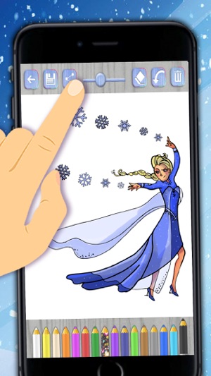 Pintar princesas de hielo mágico – dibujos para colorear(圖1)-速報App