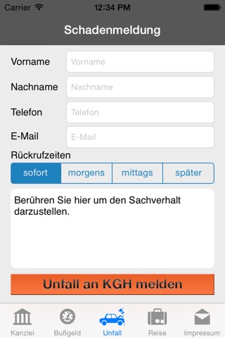 KGH Anwaltskanzlei Verkehr und Reise screenshot 4