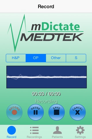 mDictate screenshot 2