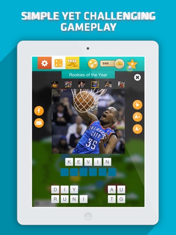 Hey! Guess the Basketball Player HD - Name the pro sports stars in this free trivia pic quiz screenshot 3