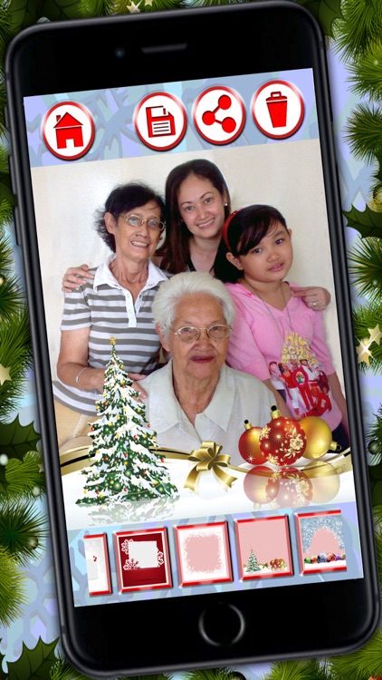 Christmas frames – Create customized xmas greetings to wish Merry Christmas screenshot-3