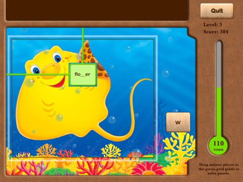 Academics Board - Hidden Undersea Word Spelling Puzzles Free screenshot 4