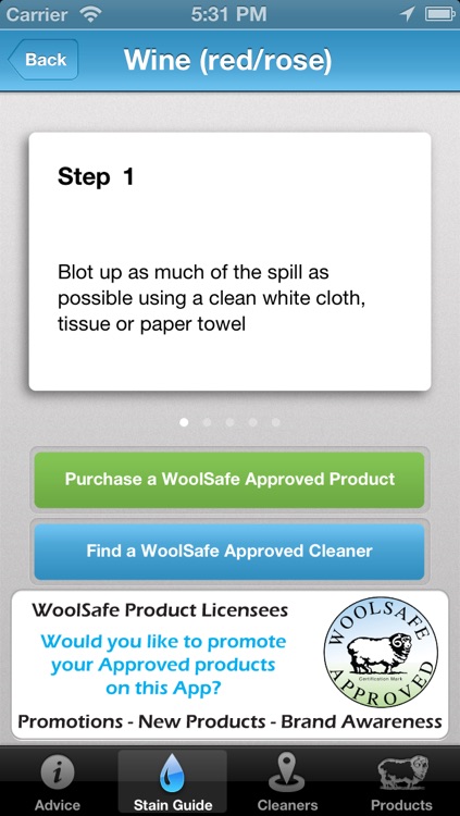 WoolSafe – Carpet Stain Cleaning Guide