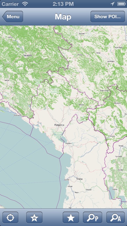 Montenegro Offline Map - PLACE STARS