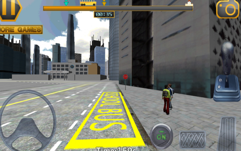 Schoolbus driving 3D simulator screenshot 3