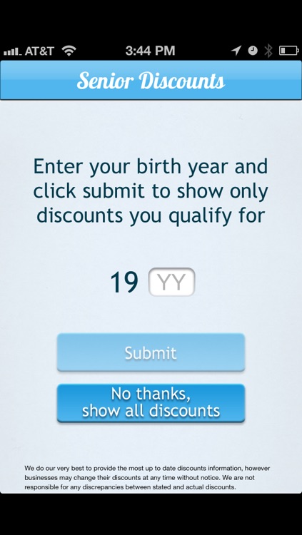 Senior Discounts