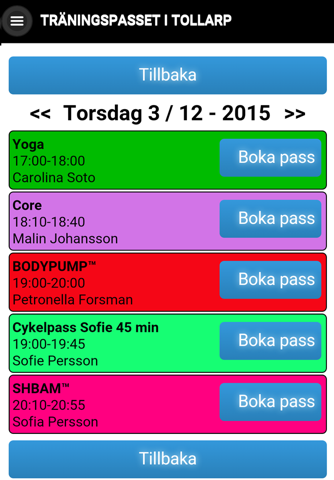Träningspasset i Tollarp screenshot 2