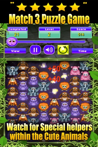 Jungle Babies Free Match Game - Fun Zoo Animal Strategy Matching  for Kids screenshot 2