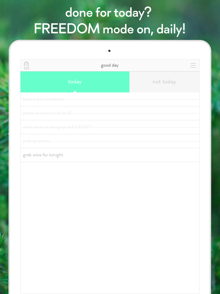 a list of things to do TODAY