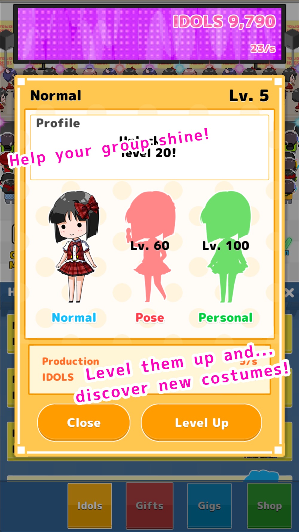 Infinite Idols ~Popular Clicker-style Free Casual Game~ hack tool