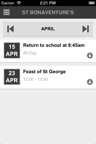 St Bonaventure's screenshot 2