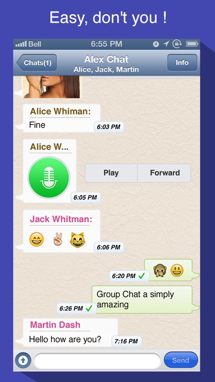 Voice Dictation for WhatsApp - Dictate your messages for the popular messenger