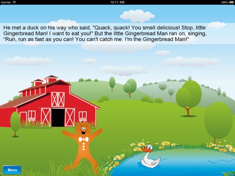 The Gingerbread Man story + Kids Coloring Activities screenshot 2