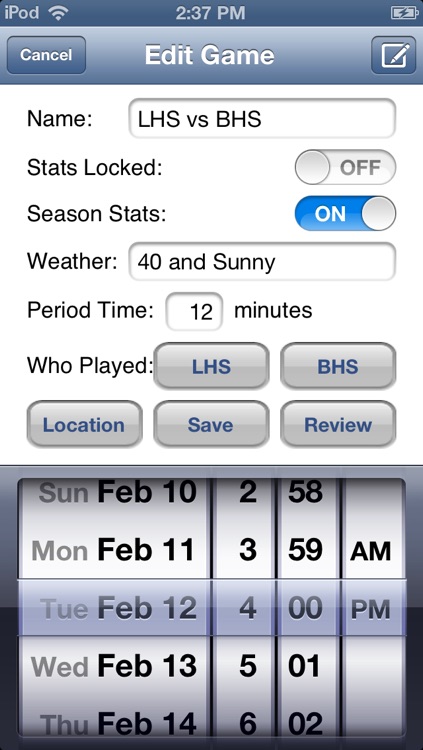 LacrosseStats screenshot-4