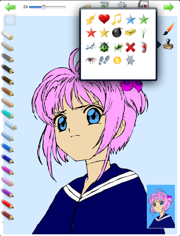 Livre de coloriage pour les filles - Personnages de dessins animés - HD screenshot 4
