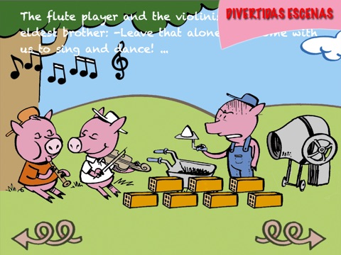 Three Pigs Interactive Book lite screenshot 2