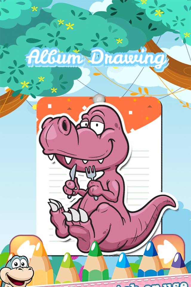 dinosaur coloring book online games for grade one screenshot 2