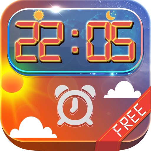 iClock – Sunny & Sunset : Alarm Clock Wallpapers , Frames and Quotes Maker For Free icon