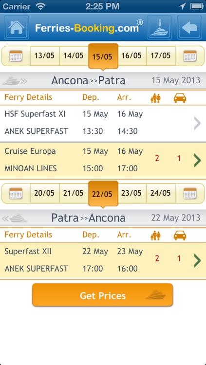 Ferries-Booking