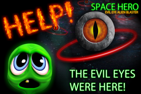 SPACE HERO - evil eye alien blaster screenshot 2