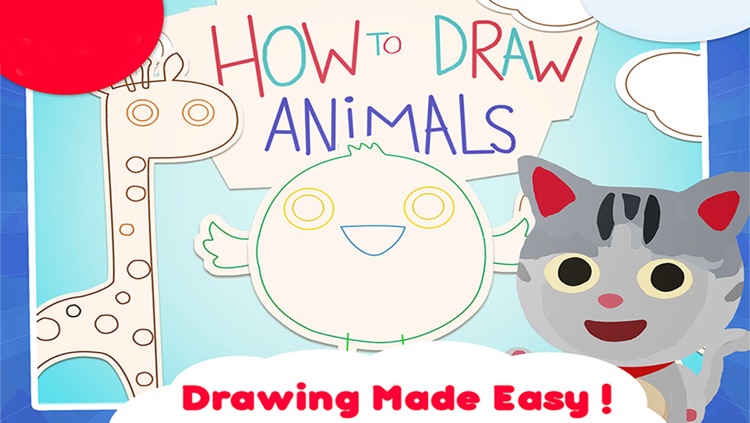 learn to draw animal - doodle and paint cute pet and wild animals – creative studio for baby and toddler