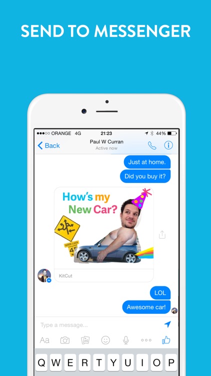 KitCut - Visual Mashup for Messenger