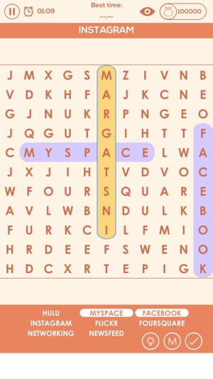 Word Search Challenge Colorful - Crosswo