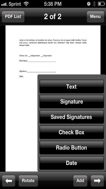 SignMyPad for iPhone