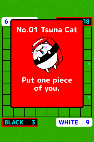 Reversi with Sushi Cat!! screenshot 4