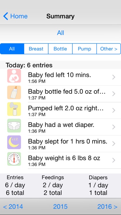 Baby Loggy - Breastfeeding, bottle feeding, diaper and growth tracker for newborn screenshot-3