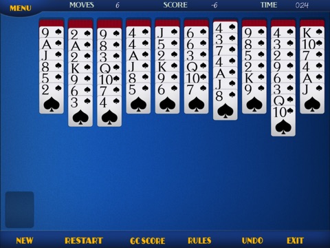 TF Spider Solitaire HD free screenshot 3