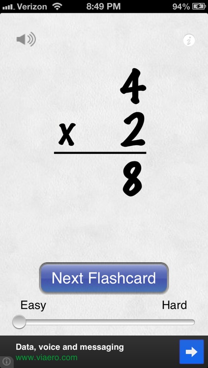 Awesome Flashcard Multiplication FREE