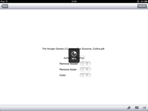 Screenshot #4 for PDF2ePub