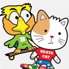 Ugly Bird & Skate Cat