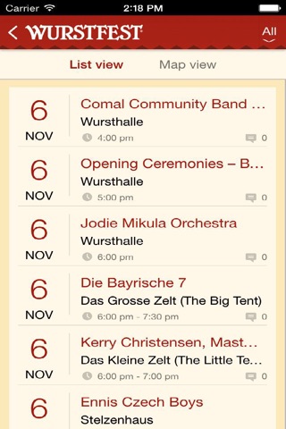 Wurstfest Mobile App screenshot 3