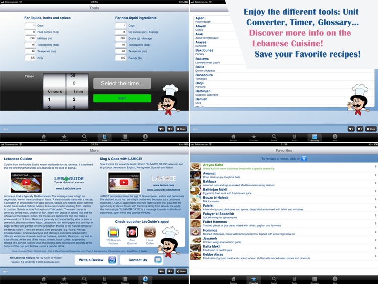 100 Lebanese Recipes HD screenshot-3