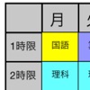 小学校の時間割