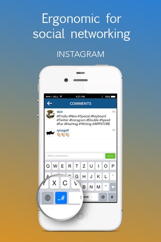 SPACE and HASH Keyboard for Instagram & Twitter screenshot 4