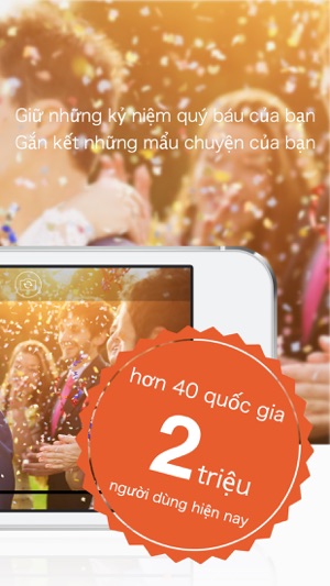 SlideStory - Tạo đoạn phim trình chiếu cho đám cưới và sinh nhật từ các bức ảnh và đoạn video quay trong tích tắc‪.‬