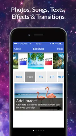 Game screenshot EasyClip - изображения Слайд-шоу Клип Создатель Movie Maker apk