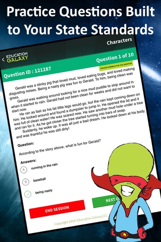 Education Galaxy - 4th Grade Reading - Practice Vocabulary, Comprehension, Poetry, and More! screenshot 4