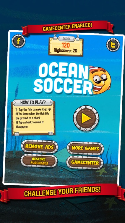 Ocean Soccer - Underwater Kick Ups Finger Football screenshot-4