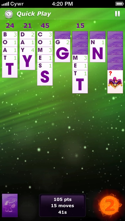 Word Solitaire: Aurora screenshot-3