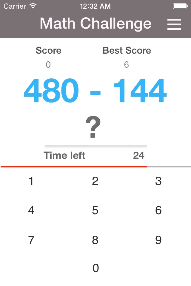 Math Challenge. screenshot 2