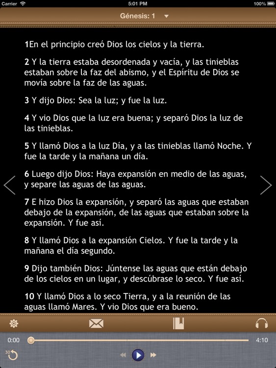 La Biblia Católica con audiobook para iPad
