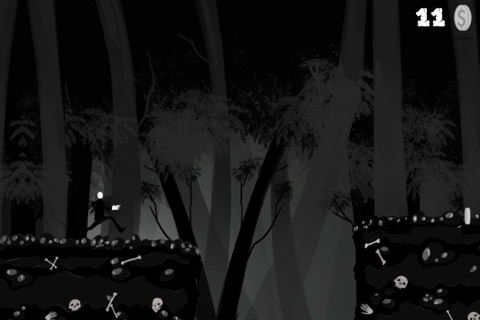 Slender Stickman Terror Run - Escape Dark Plague Dead Forest screenshot 3