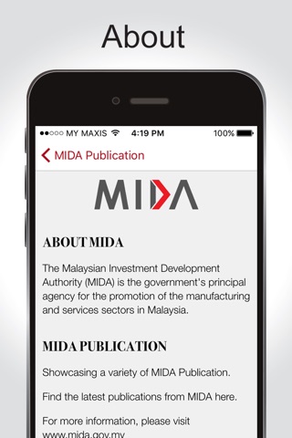 MIDA Publication screenshot 4